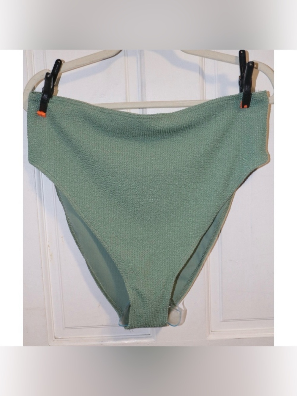ASOS Swim Green Textured Bikini Bottom